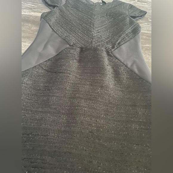 Kenneth Cole Black Figure Flattering Glitter Tweed Dress size 6 - Picture 4 of 8